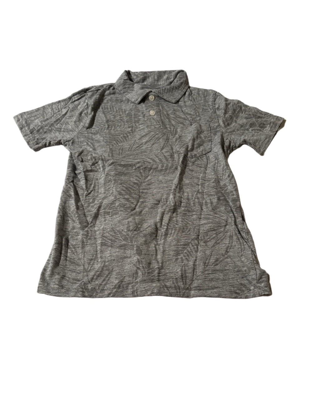 Boys Joe Fresh Grey Polo Shirt Size Medium